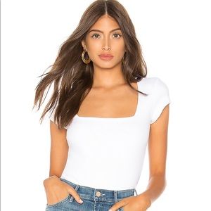 Free People square neck bodysuit